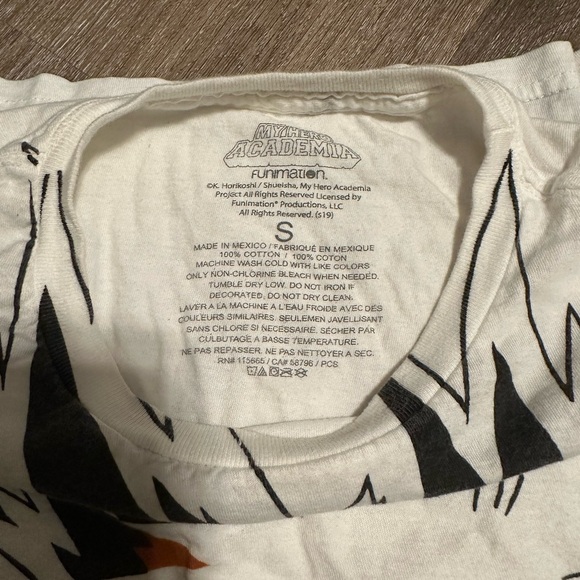 My Hero Academia Mens T-Shirt - Bakugo All Over Image Orange Highlights - Picture 3 of 3